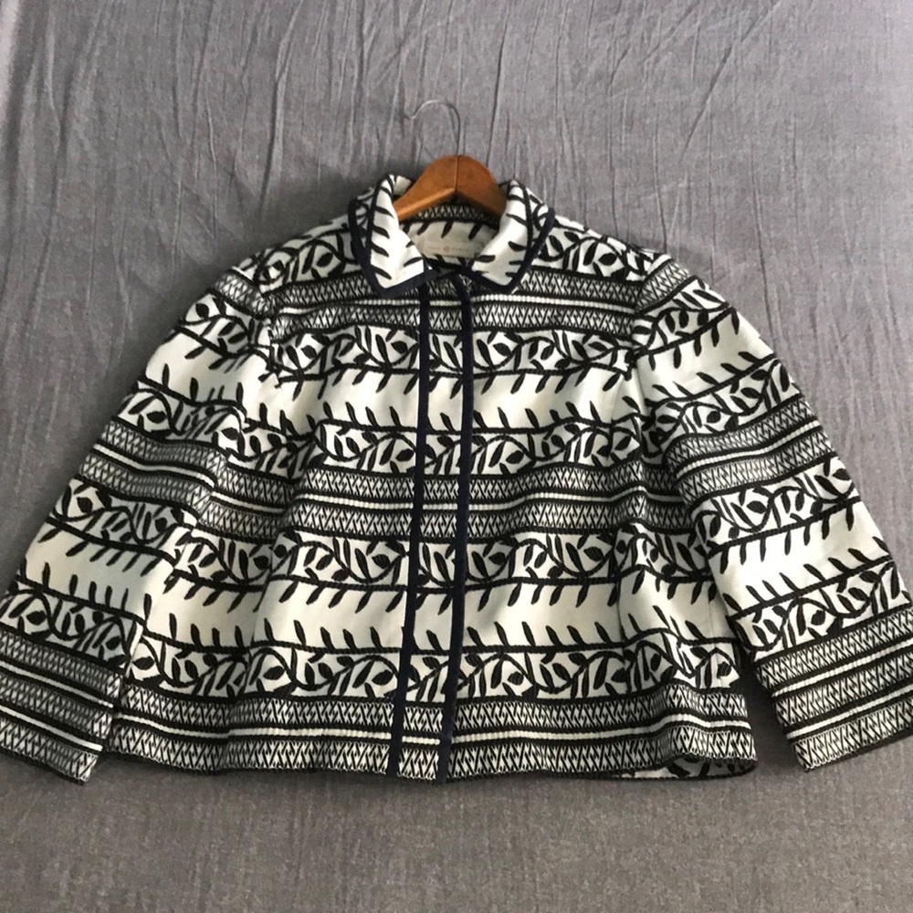 Tory Burch Embroidered Lightweight Jacket